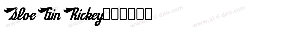 Sloe Gin Rickey字体转换